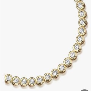 7 ct bezel set tennis necklace